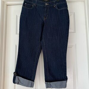 Dark Blue Women's Capri jeans